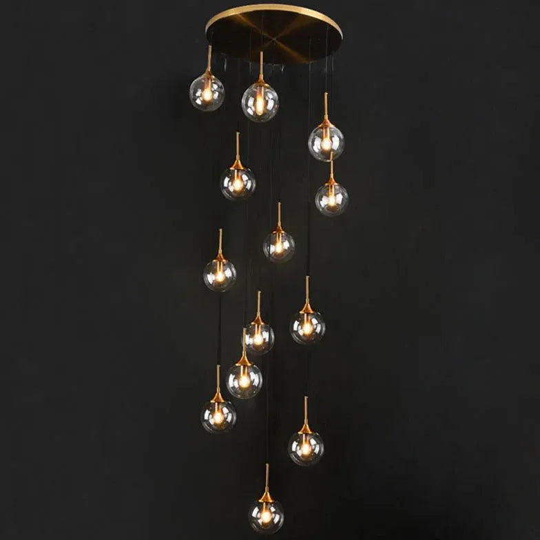 Modern Chandeliers For Bedroom Hailie Metal & Glass Led Ip20 Without Bulbs