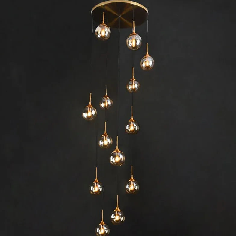 Modern Chandeliers For Bedroom Hailie Metal & Glass Led Ip20 Without Bulbs