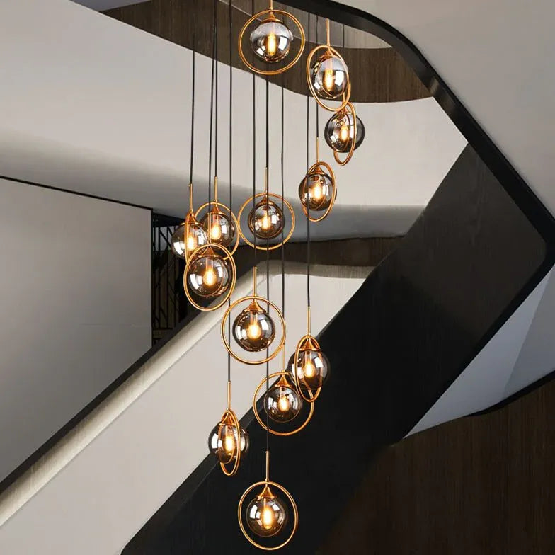 Modern Chandeliers For Bedroom Hailie Metal & Glass Led Ip20 Without Bulbs