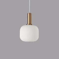 Light Single Pendant For Bedroom Hailie Metal & Glass Ip20 Warm White Led