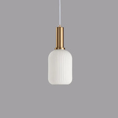 Light Single Pendant For Bedroom Hailie Metal & Glass Ip20 Warm White Led