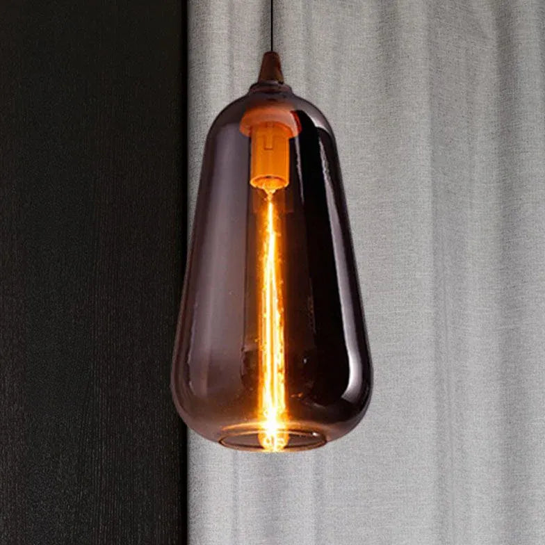 Bedside Pendant Light For Bedroom Hailie Glass Ip20 Without Bulbs