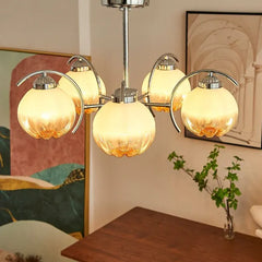 Modern Chandeliers For Living Room Hailie Metal & Glass Led