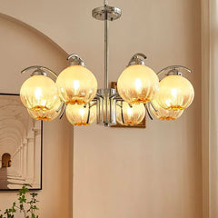 Modern Chandeliers For Living Room Hailie Metal & Glass Led