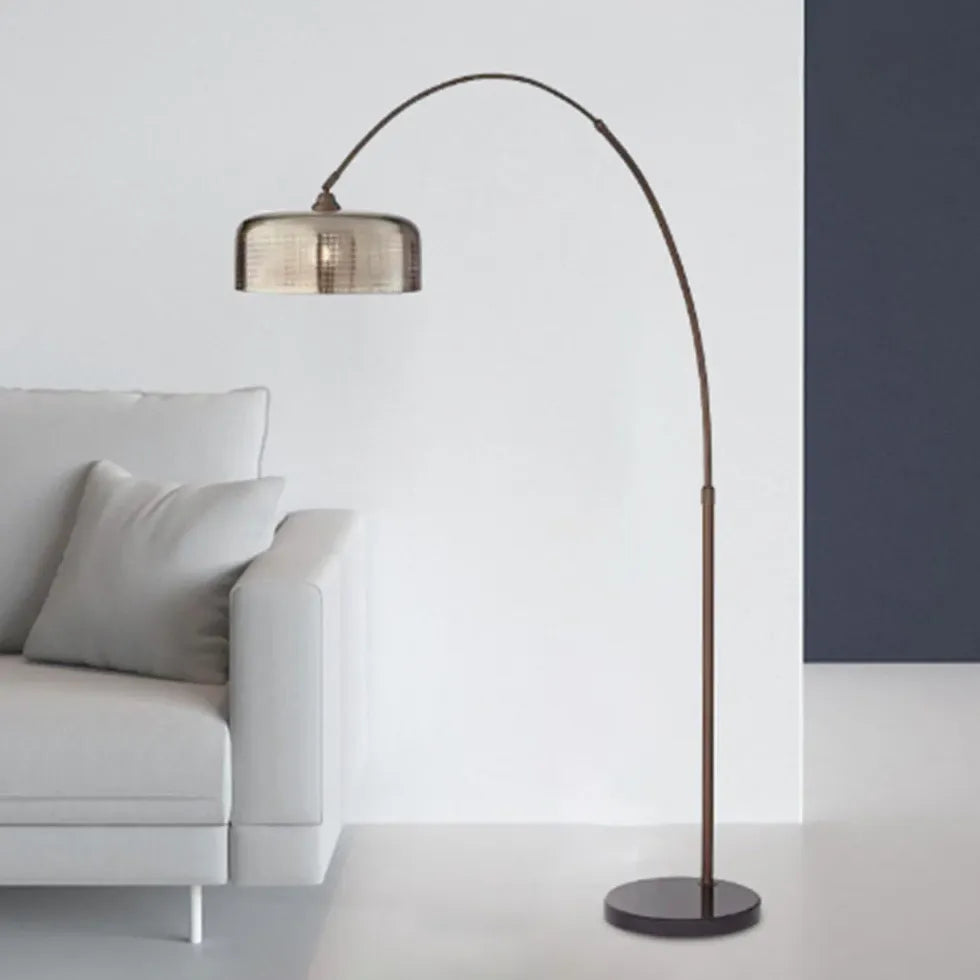 Brown Floor Lamp For Bedroom Hailie Metal Led Plug Ip20