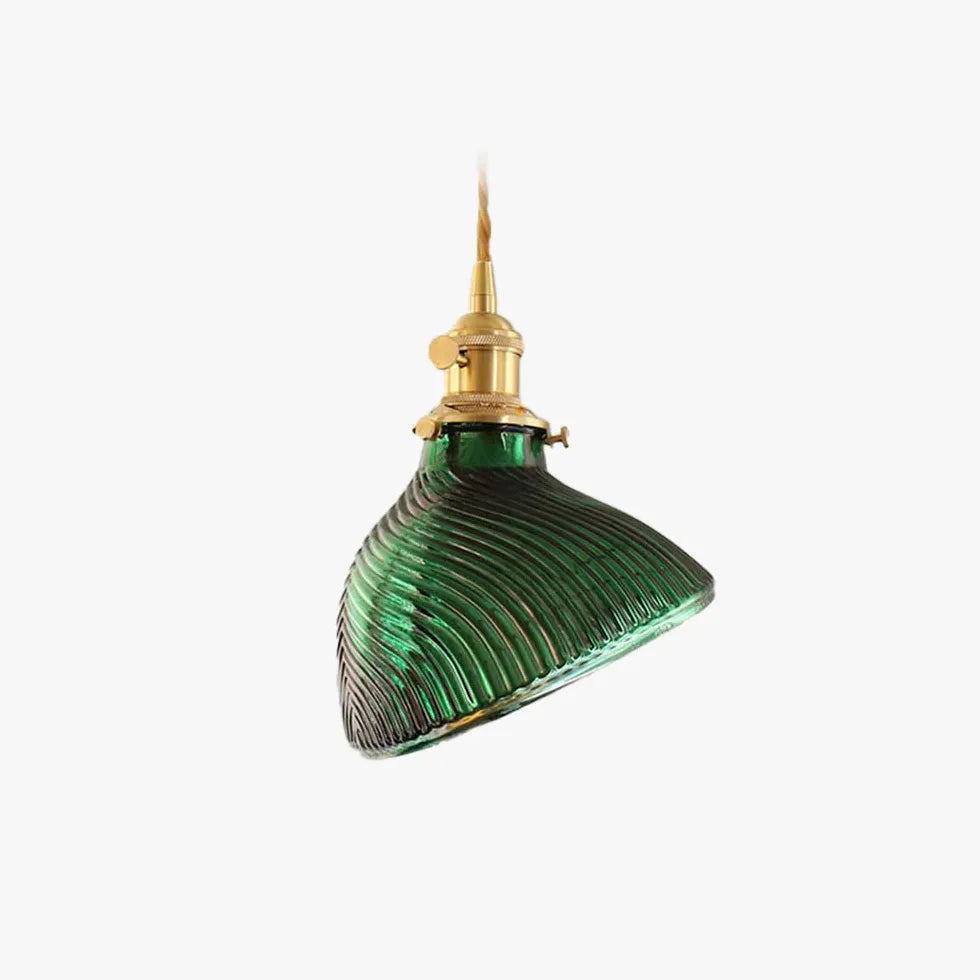 Green Light Single Pendant For Dining Room Hailie Metal & Glass