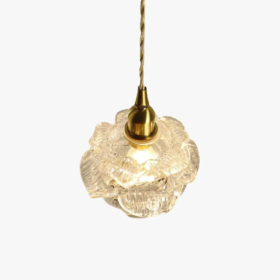 Light Single Pendant For Bedroom Hailie Metal & Glass Ip20