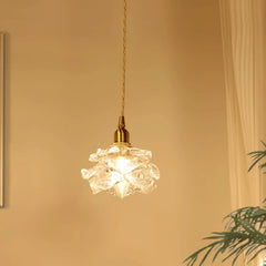 Light Single Pendant For Bedroom Hailie Metal & Glass Ip20