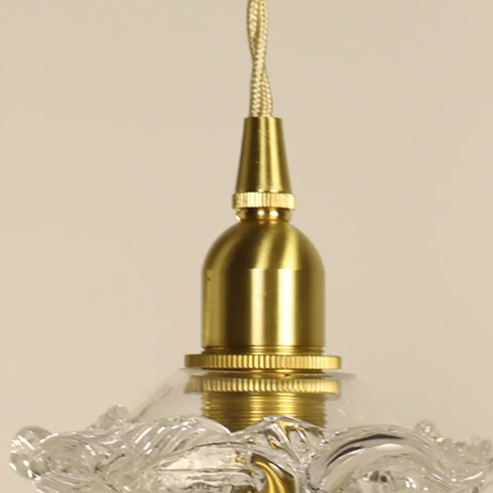 Light Single Pendant For Bedroom Hailie Metal & Glass Ip20