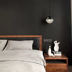 Black Bedside Pendant Light For Bedroom Hailie Metal Led Ip20