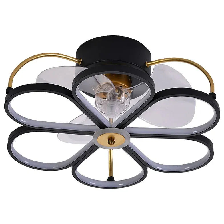 Ceiling Fan With Light For Bedroom Hana Metal & Acrylic Dimmable Ip20 Led