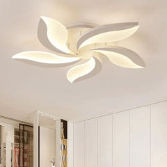 White Semi-flush Light For Bedroom Hana Acrylic Led