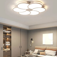 White Flush Light For Bedroom Hana Metal & Acrylic Ip20 Led