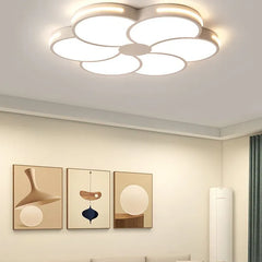 White Flush Light For Bedroom Hana Metal & Acrylic Ip20 Led