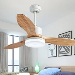 White Ceiling Fan With Light For Study Room Haydn Metal & Acrylic Ip20 Dimmable Led