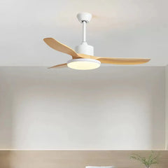 Black Ceiling Fan With Light For Study Room Haydn Metal Ip20