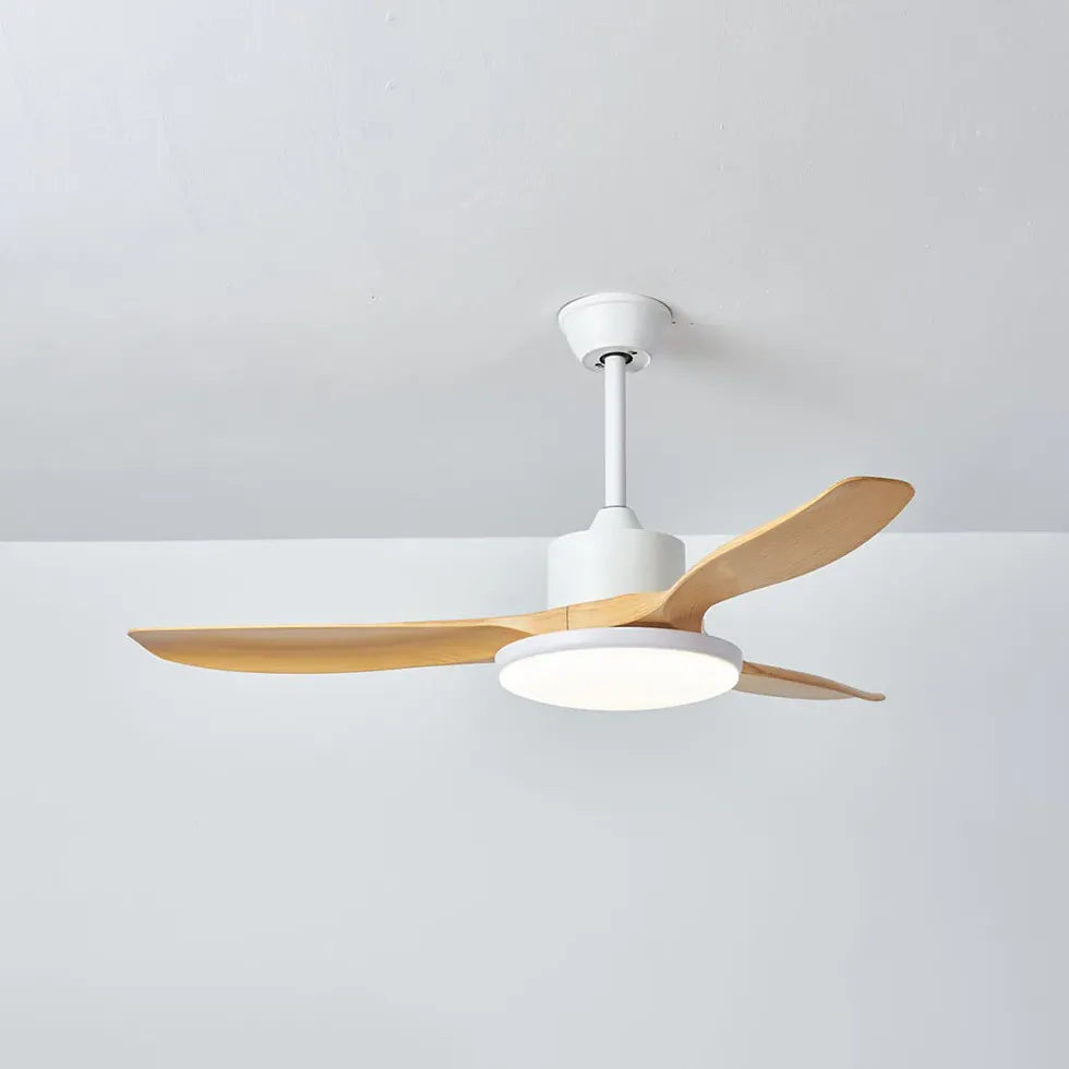 Black Ceiling Fan With Light For Study Room Haydn Metal Ip20