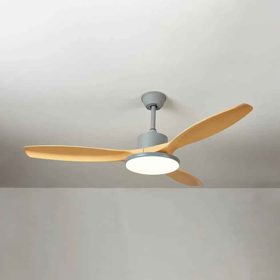 Black Ceiling Fan With Light For Study Room Haydn Metal Ip20