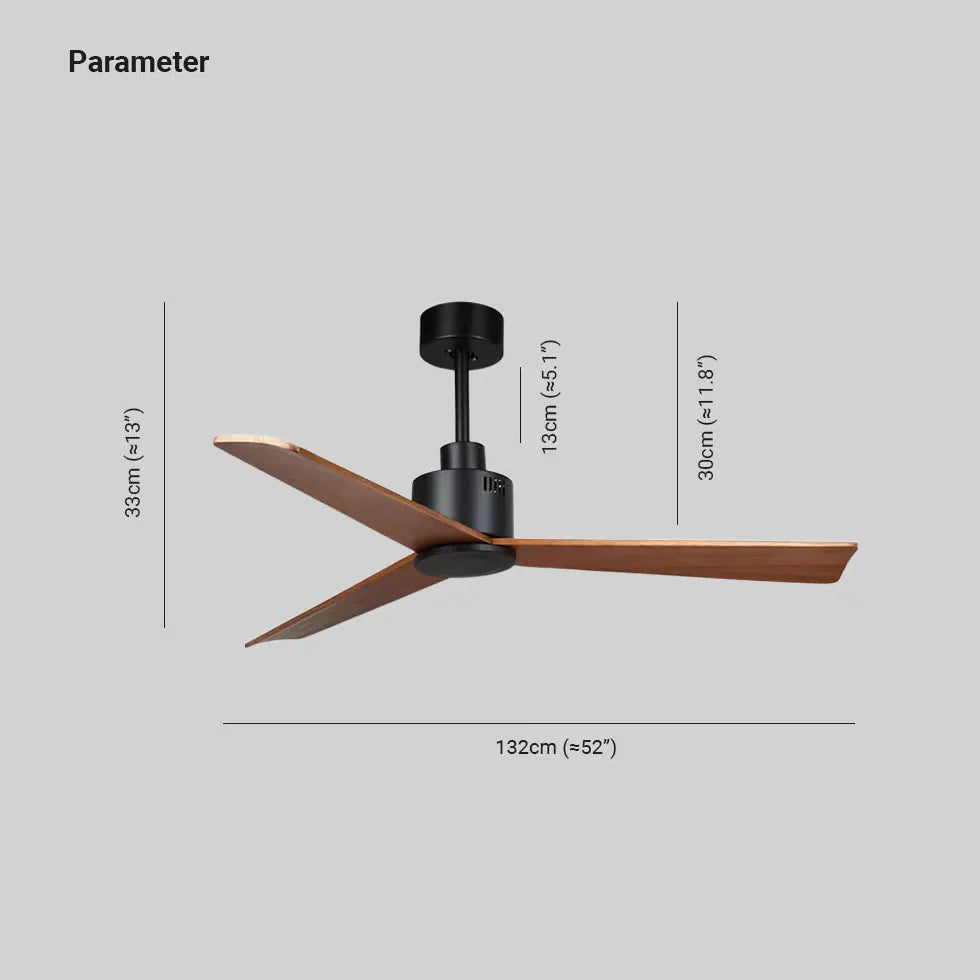 Black Ceiling Fan With Light For Study Room Haydn Metal & Abs