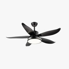 White Ceiling Fan With Light For Study Room Haydn Metal Led Ip20