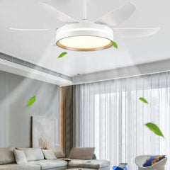 Ceiling Fan With Light For Study Room Haydn Metal Led