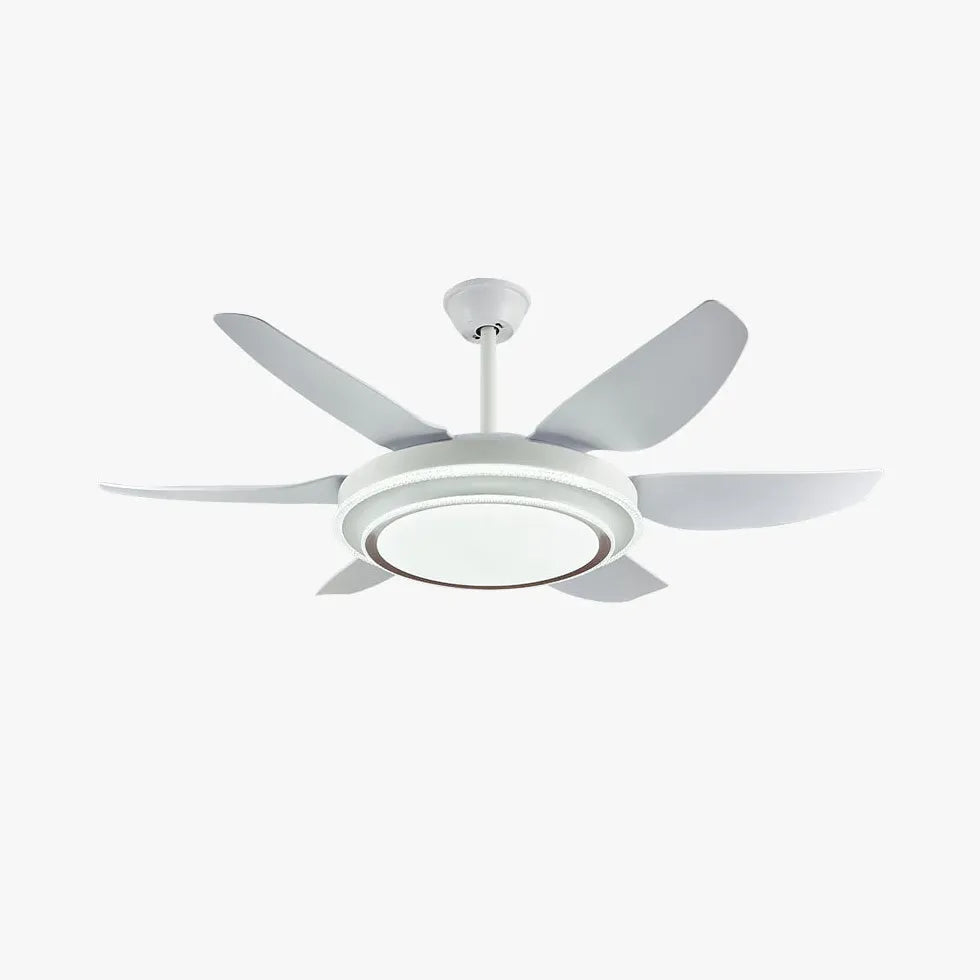 Ceiling Fan With Light For Study Room Haydn Metal Ip20 Dimmable