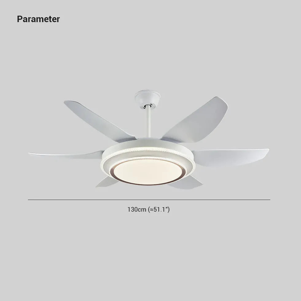 Ceiling Fan With Light For Study Room Haydn Metal Ip20 Dimmable