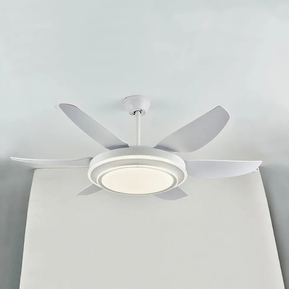 Ceiling Fan With Light For Study Room Haydn Metal Ip20 Dimmable