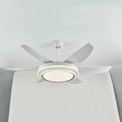 Ceiling Fan With Light For Study Room Haydn Metal Ip20 Dimmable