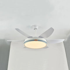 Ceiling Fan With Light For Study Room Haydn Metal Dimmable Ip20 Led