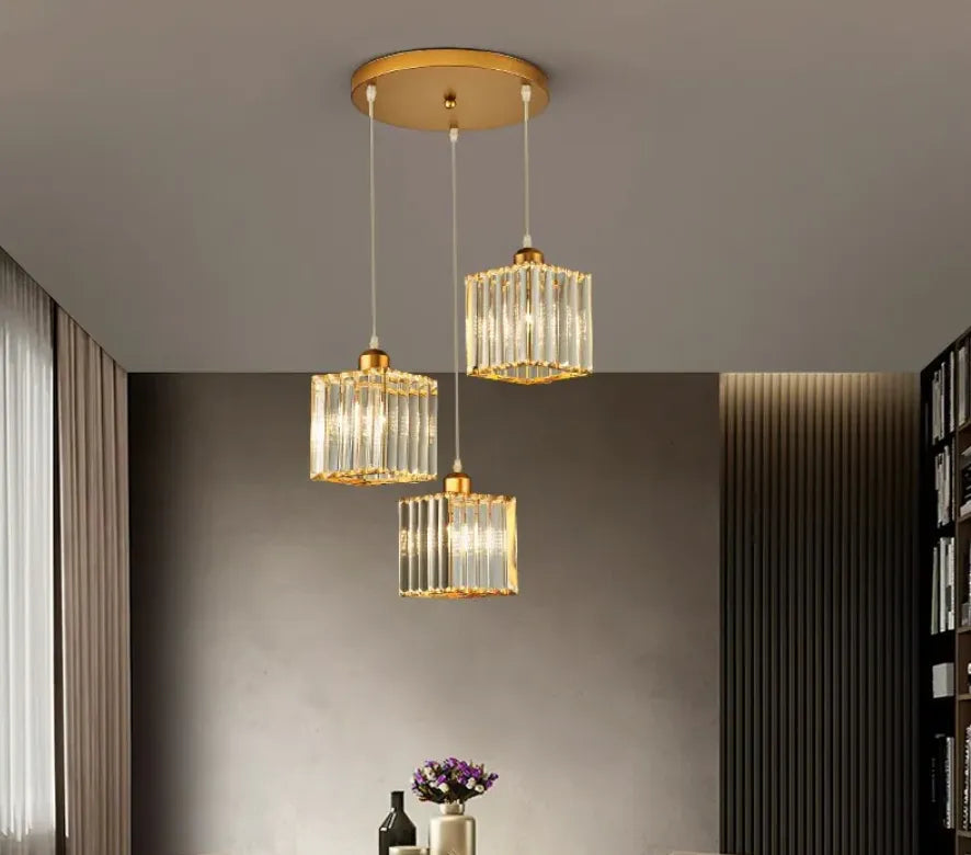 Black Chandelier For Bedroom Cylinder Herbert Metal & Glass Ip20 Plug