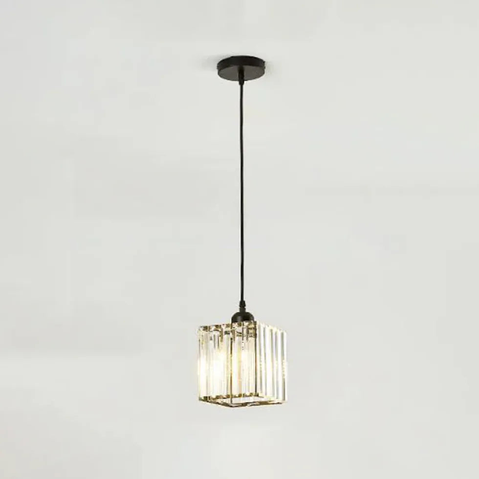 Black Chandelier For Bedroom Cylinder Herbert Metal & Glass Ip20 Plug