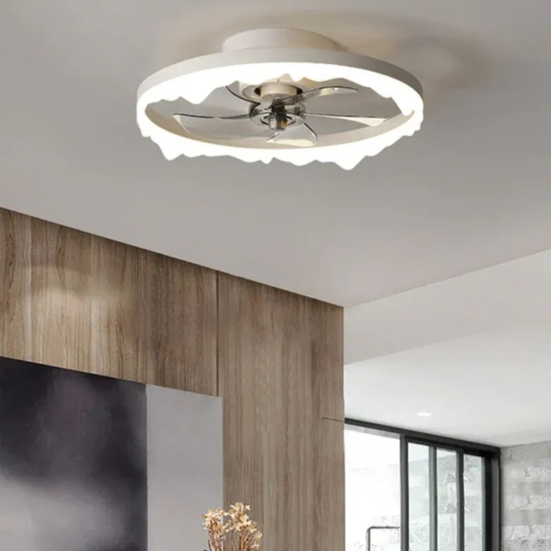 Black Ceiling Fan With Light For Bedroom Herbert Metal Ip20 Led Dimmable