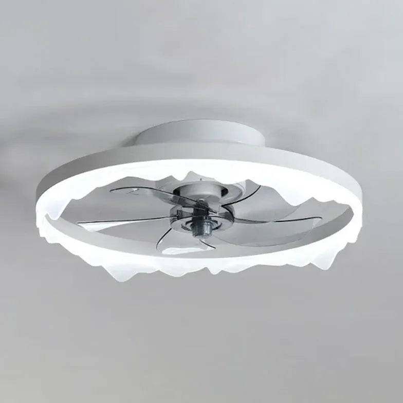 Black Ceiling Fan With Light For Bedroom Herbert Metal Ip20 Led Dimmable