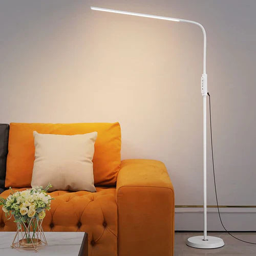 Black Floor Lamp For Bedroom Eryn Metal Plug Dimmable Led Ip20