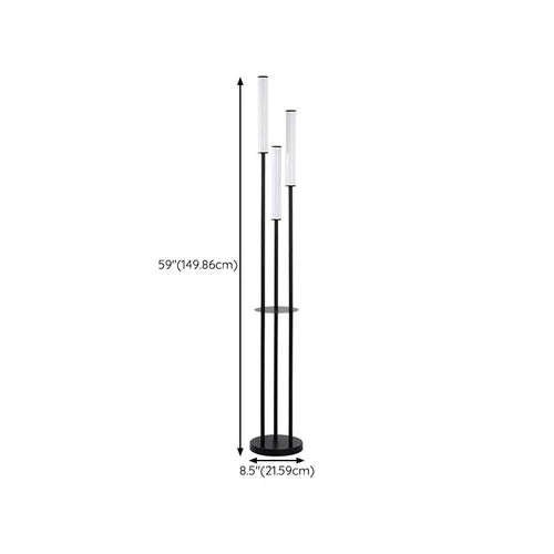 Black Floor Lamp For Kitchen Eryn Metal Led Ip20