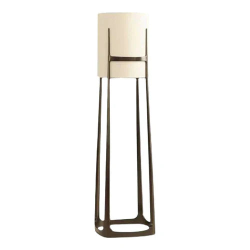 Floor Lamp For Living Room Cylinder Eryn Metal & Fabric Ip20 Led