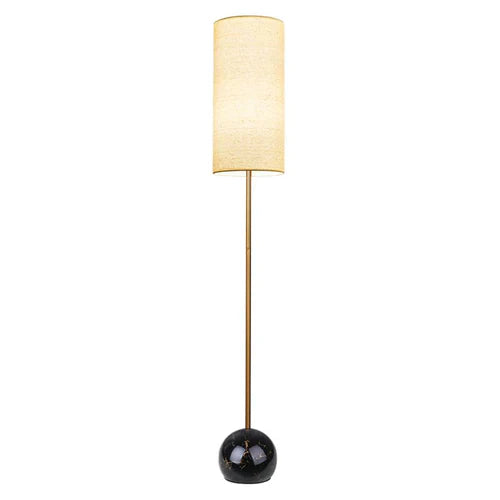 Floor Lamp For Living Room Cylinder Eryn Metal & Fabric Ip20