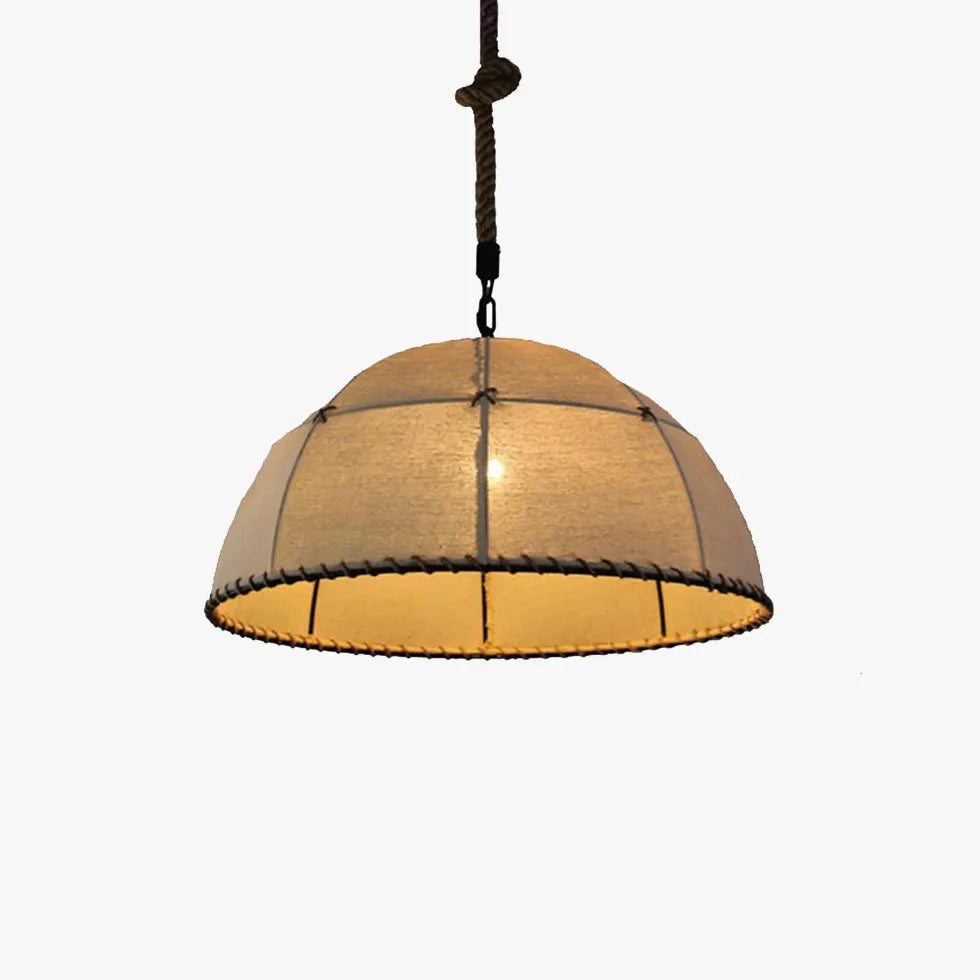 Light Single Pendant For Bedroom Renee Metal & Cloth