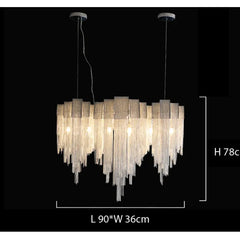 Modern Chandelier Lamp - Italian Design Tassel Art Chandelier