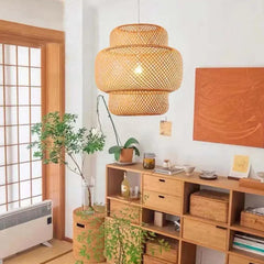 Pendant Lamp - Japanese Style Bamboo Rattan