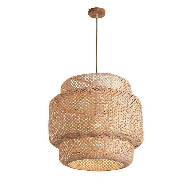 Pendant Lamp - Japanese Style Bamboo Rattan