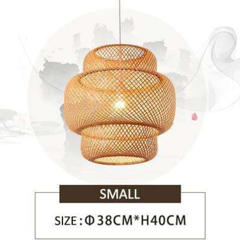 Pendant Lamp - Japanese Style Bamboo Rattan