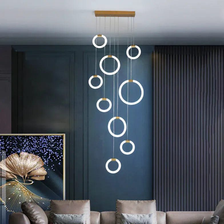 Chandelier For Living Room Jibril Metal & Acrylic Led Ip20