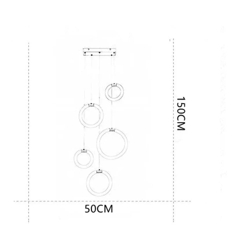 Chandelier For Living Room Jibril Metal & Acrylic Led Ip20