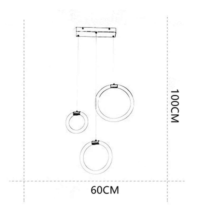 Chandelier For Living Room Jibril Metal & Acrylic Led Ip20