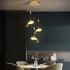 Statement Pendant Light For Bedroom Jibril Metal & Acrylic Dimmable Ip20