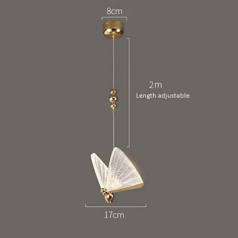 Light Single Pendant For Bedroom Kady Metal & Acrylic Ip20 Warm White Led