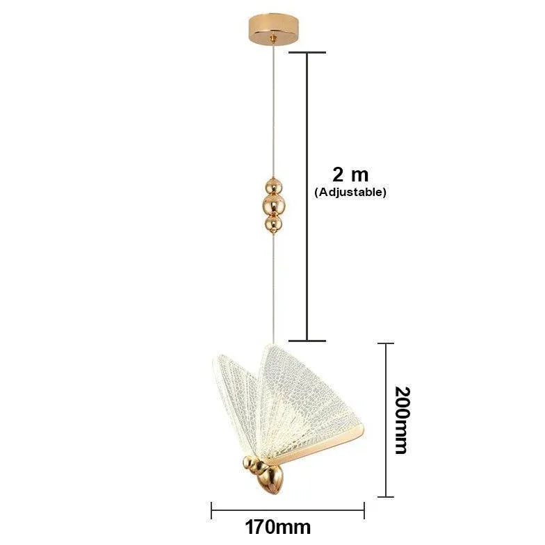 Light Single Pendant For Bedroom Kady Metal & Acrylic Ip20 Warm White Led