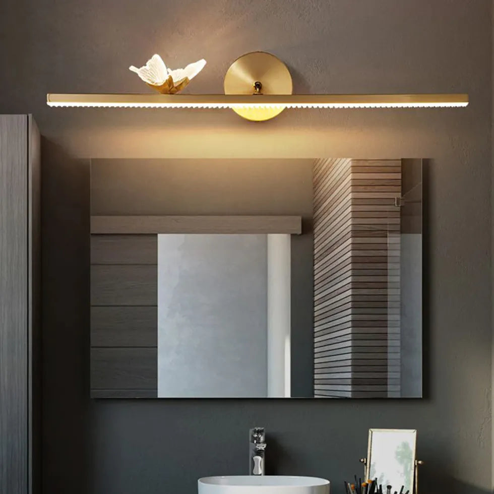 Gold Picture Light For Bathroom Linear Kady Acrylic Led